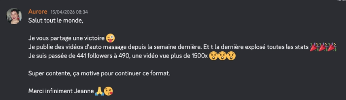 Message d'Aurore