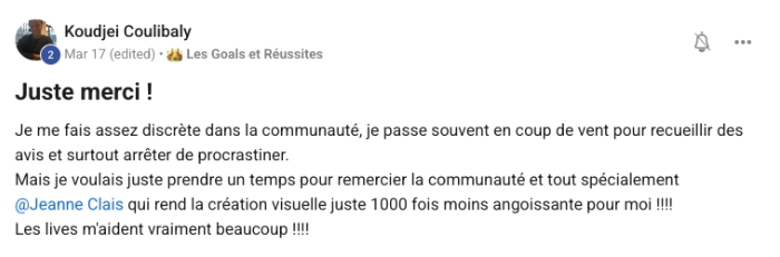Message de Koudjei